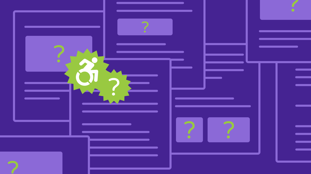 There are lots of accessibility resources